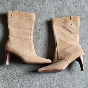 EUC Nicole Sz 8.5 tan suede boots